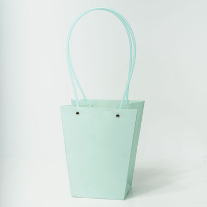 Sacs PVC Bleu avec anse,    17cm x 11,5cm x 20cm