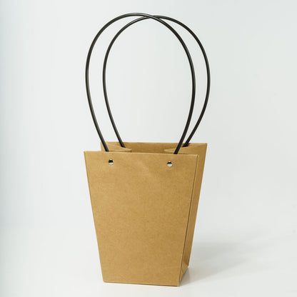 Sacs PVC Beige avec anse,    17cm x 11,5cm x 20cm