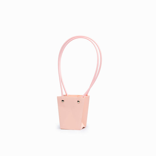 Sacs PVC Rose avec anse,   9cm x 6,5cm x 10cm