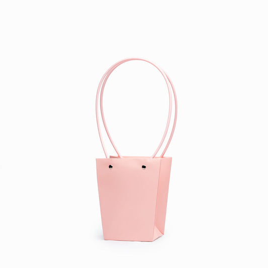 Sacs PVC Rose avec anse,  13cm x 9,5cm x 15,5cm