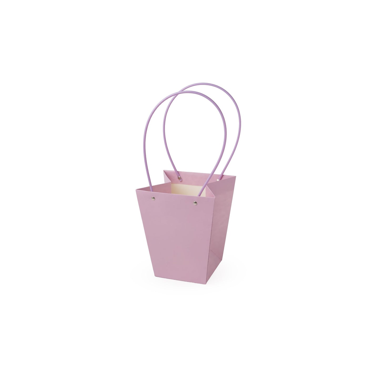 Sacs en carton  Parme avec anse PVC,    17cm x 11,5cm x 20cm