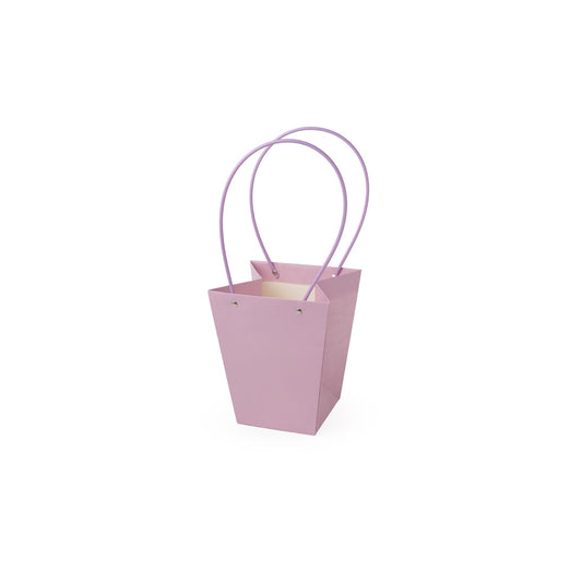 Sacs en carton  Parme avec anse PVC,    17cm x 11,5cm x 20cm