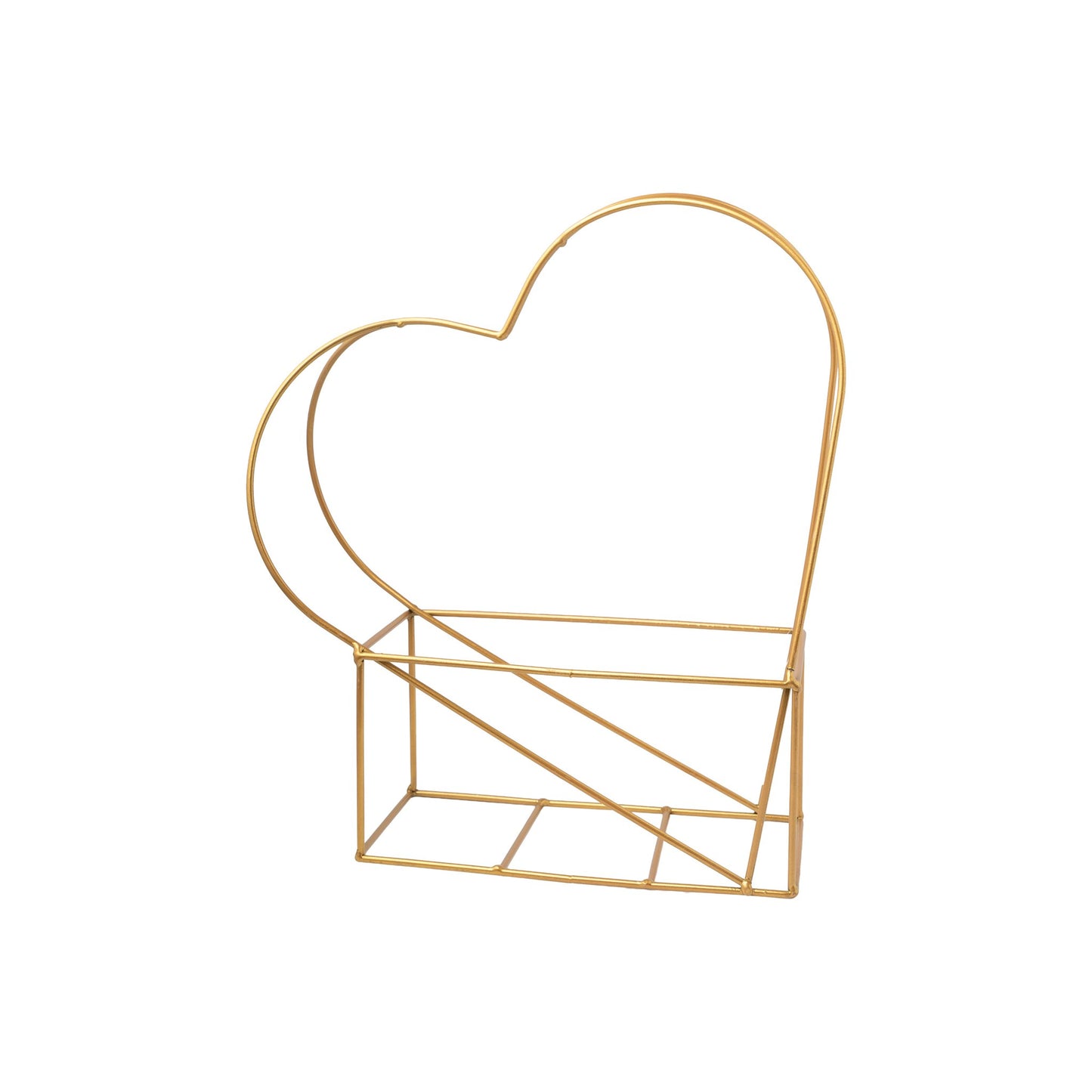 Support metal or forme coeur pour composition