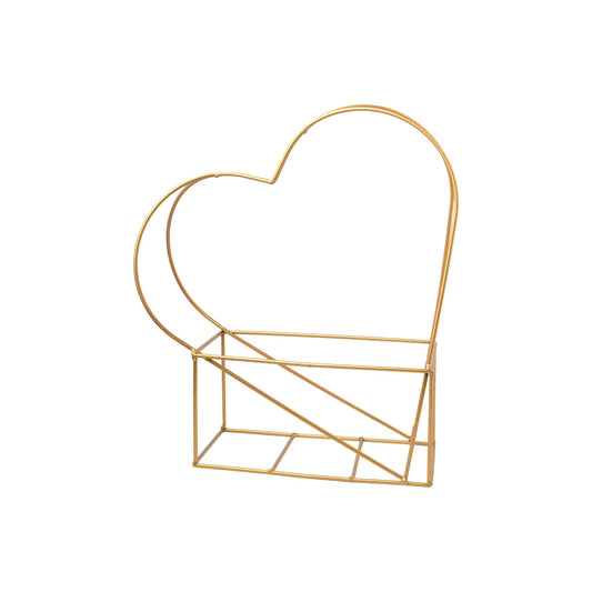 Support metal or forme coeur pour composition