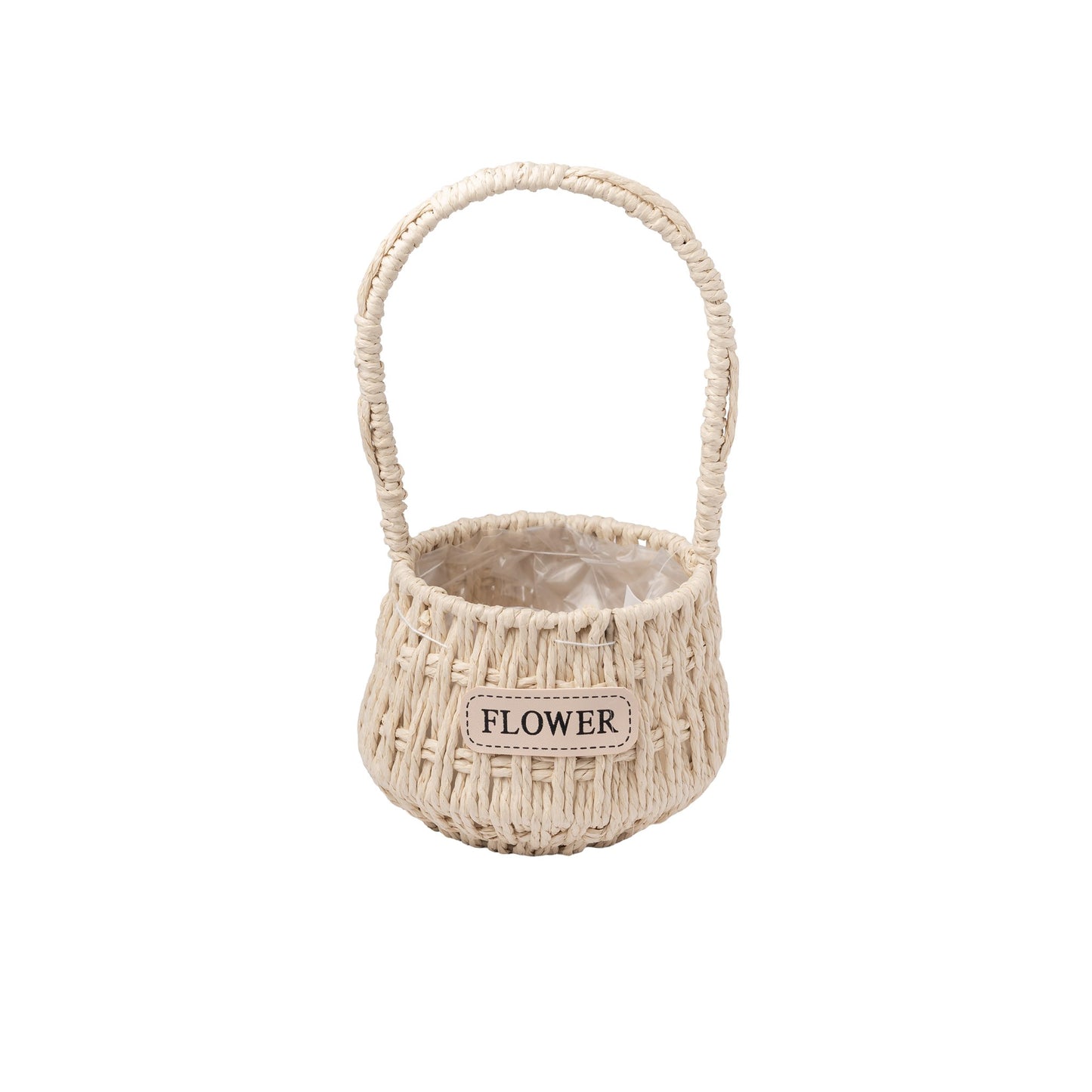 Panier tresse rond bombe 13x28cm