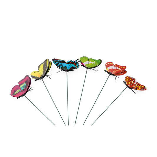 Papillon 8,5cm sur tige 40cm