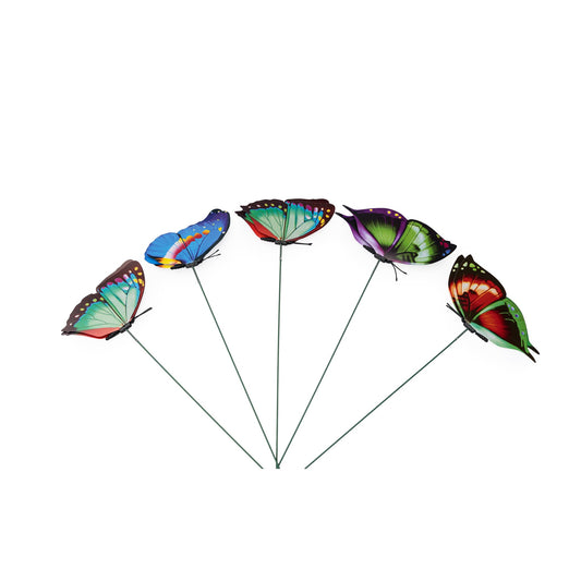 Papillon 12cm sur tige 40cm