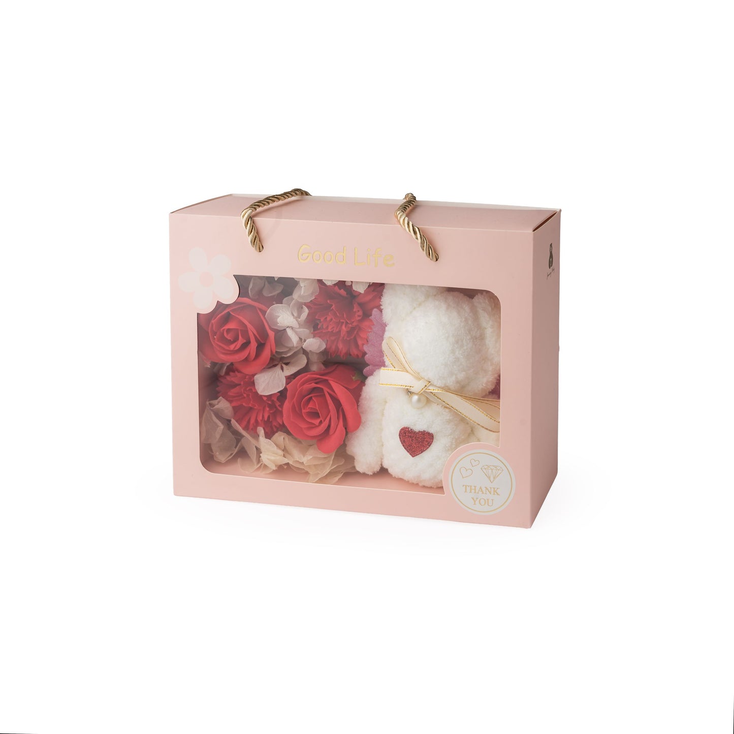 Composition de Fleurs Savon 17x7,5x22cm