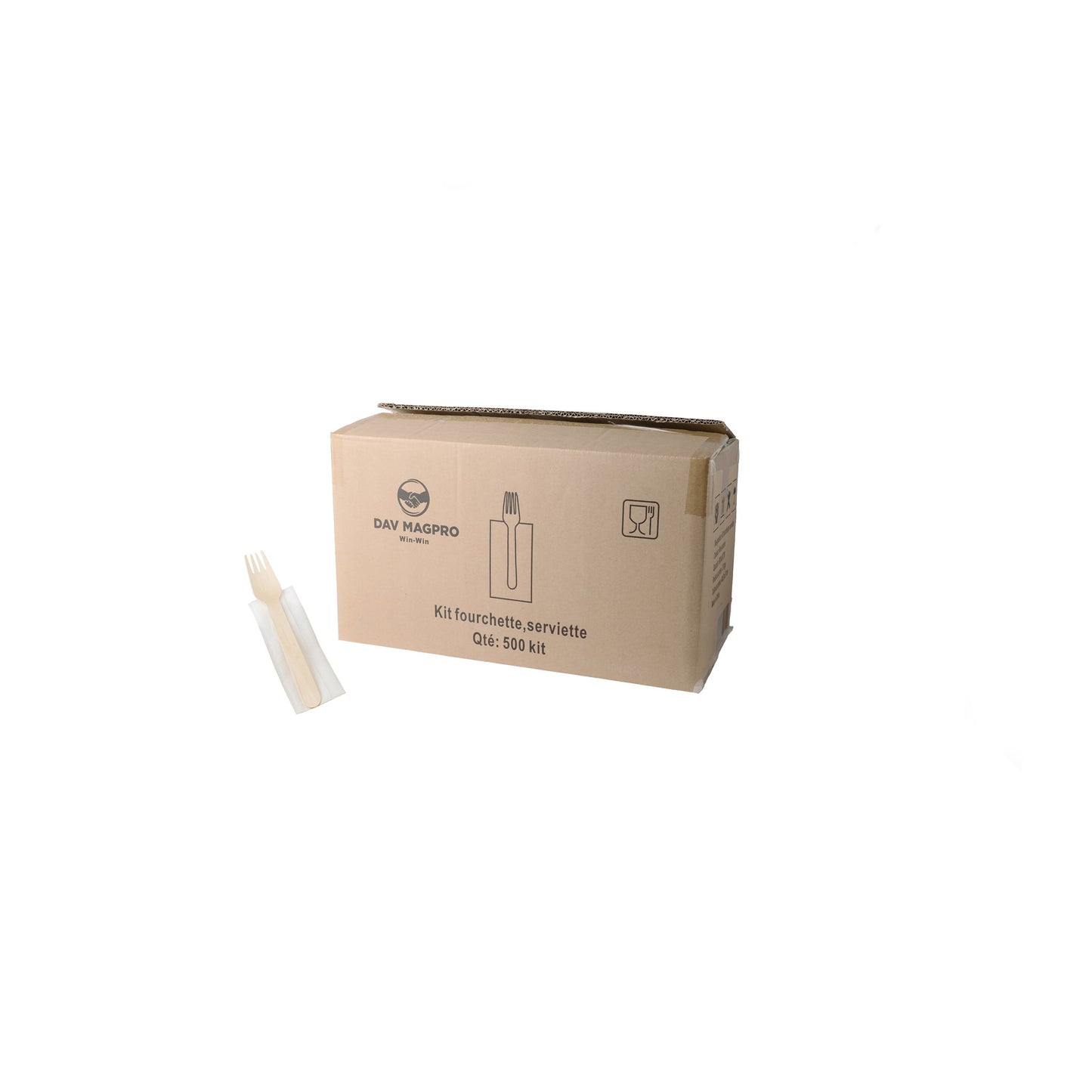 Kit couvert (fourchette, serviette)