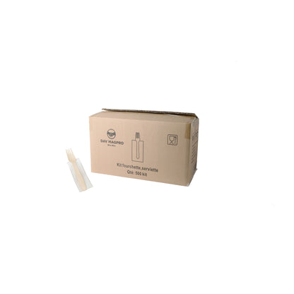 Kit couvert (fourchette, serviette)