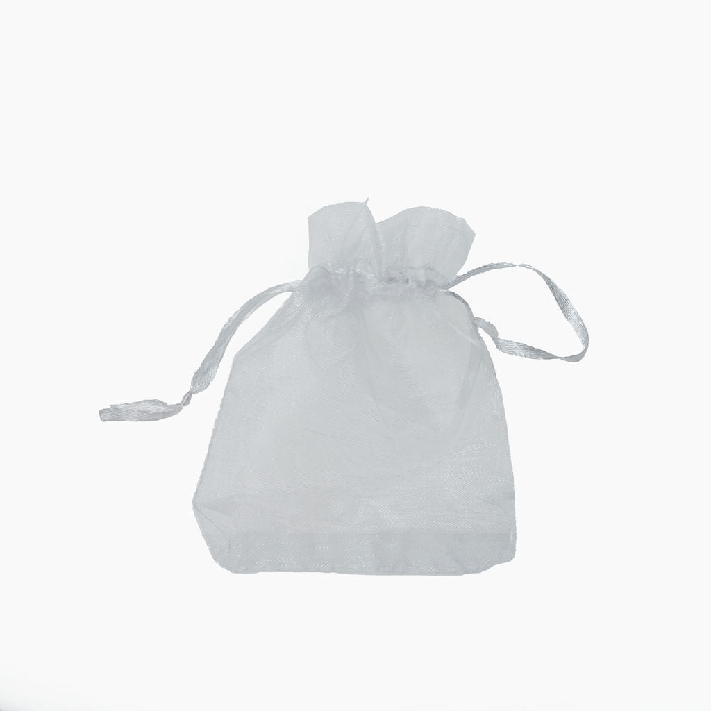 Pochette organza Blanc 9x12cm