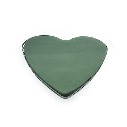 Coeur mousse verte + ventouse 56 x 54 cm