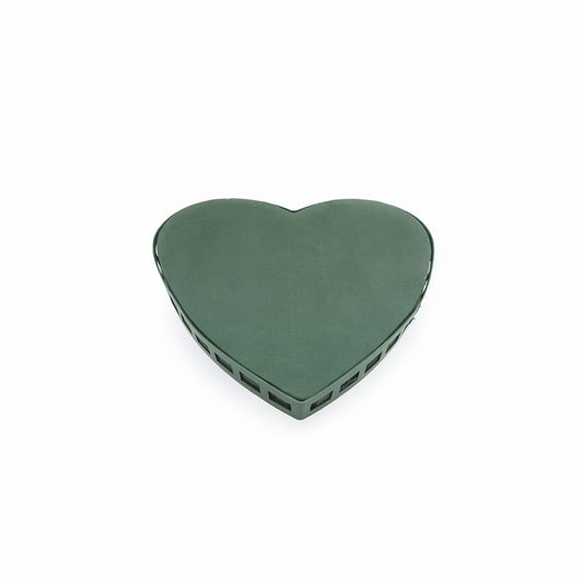 Coeur mousse verte + ventouse 41 x 41 cm