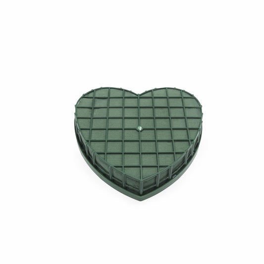 Coeur mousse verte + ventouse 20 x 20 cm