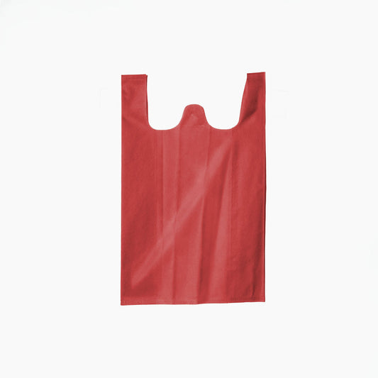 Sac non-tisse Rouge a bretelles, 25x40x13cm