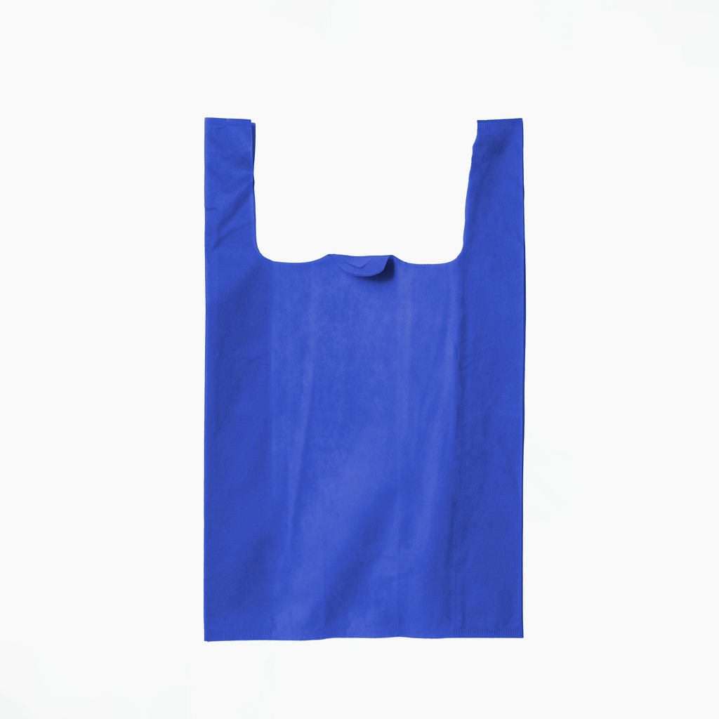 Sac non-tisse Bleu a bretelles, 30x50x15cm