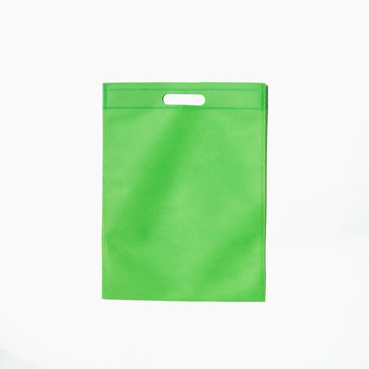 Sac non-tisse Vert a poignee decoupe, 30x40cm