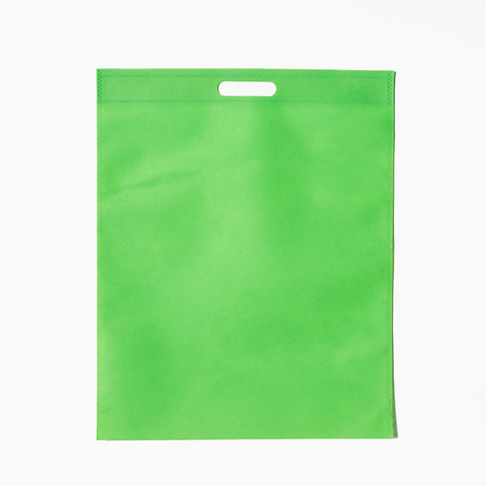 Sac non-tisse Vert a poignee decoupe, 40x50cm