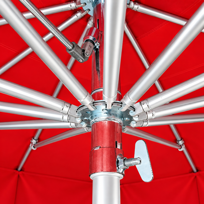 Parasol pro télescopique 3 x 4 M - ROUGE - PVC 300G