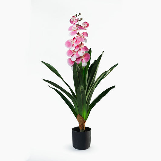 Orchidee 1 branche rose artificiel H. 85cm