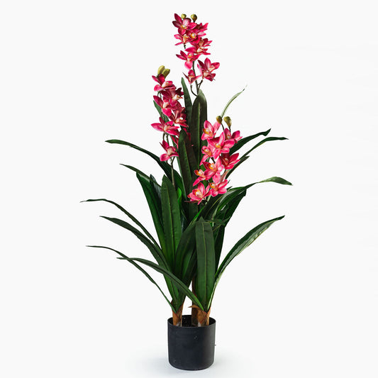 Orchidee 3 branches rose artificiel H. 1,1m