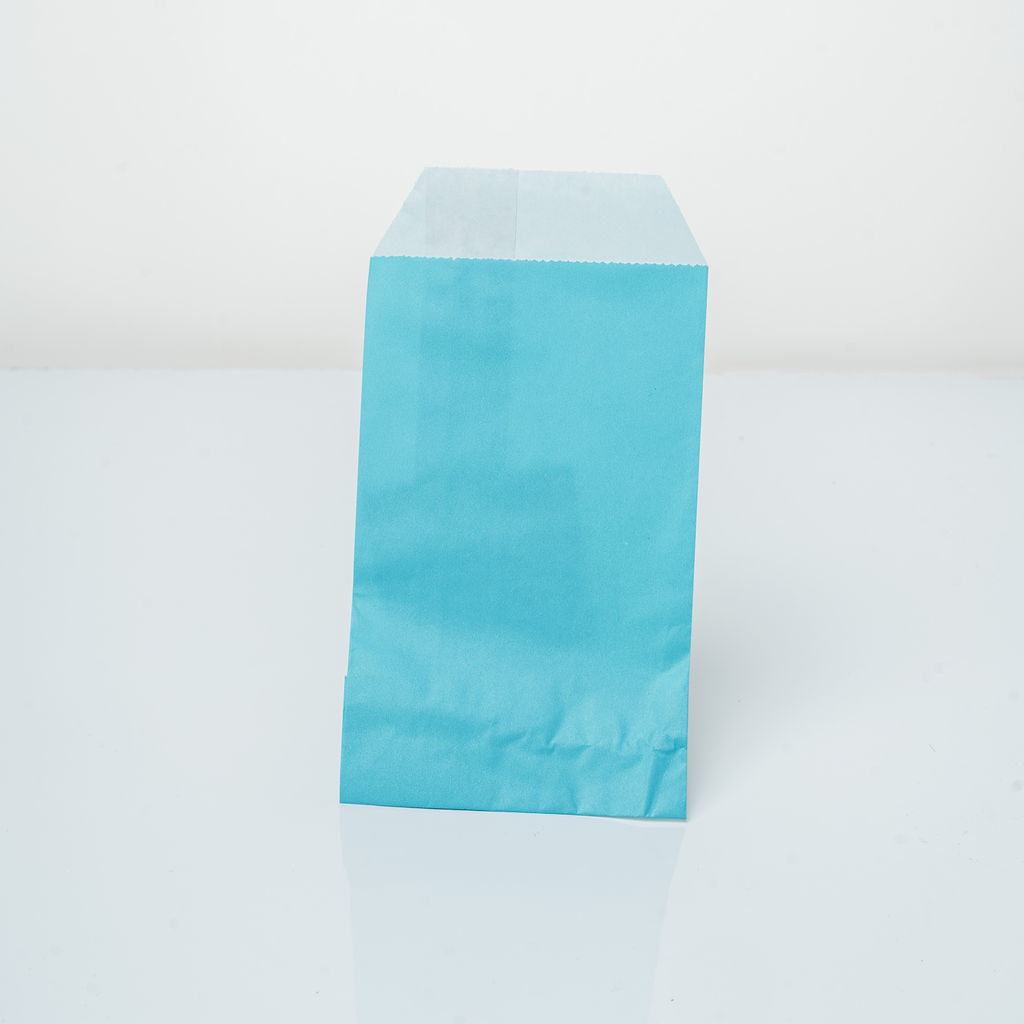 Pochette cadeau turquoise 8x15cm