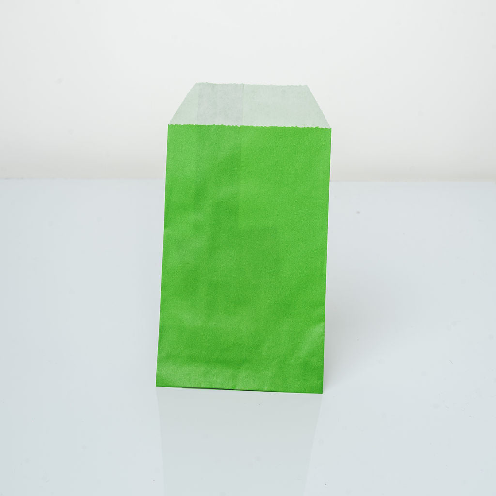 Pochette cadeau vert anis 8x15cm