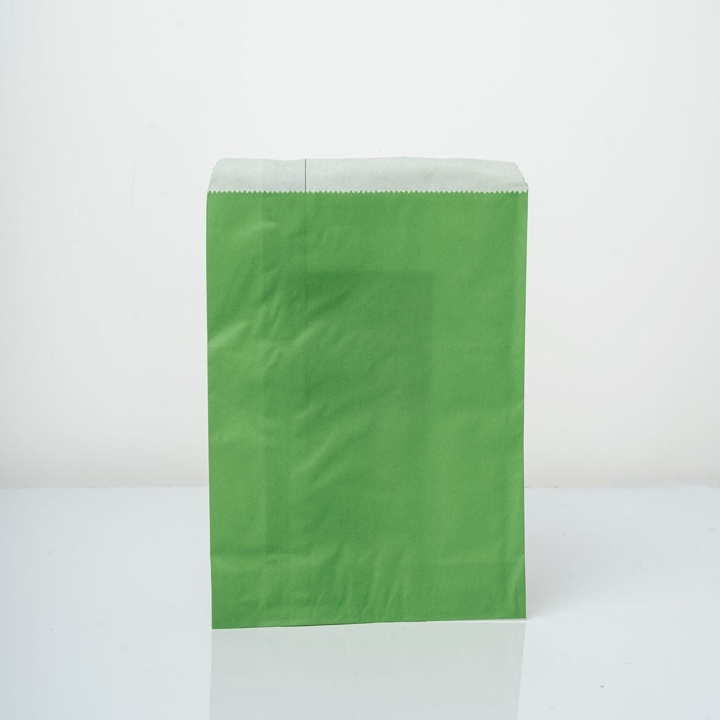 Pochette cadeau vert anis 16x24cm