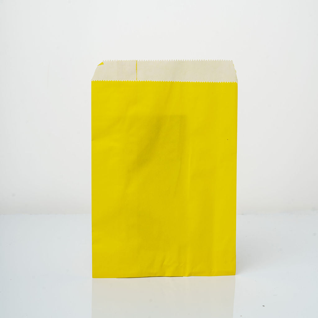 Pochette cadeau jaune 16x24cm