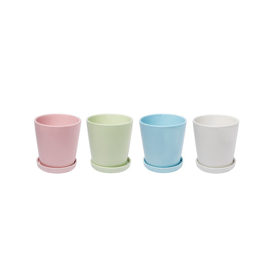 Lots de 4 caches pots 14x15,1cm