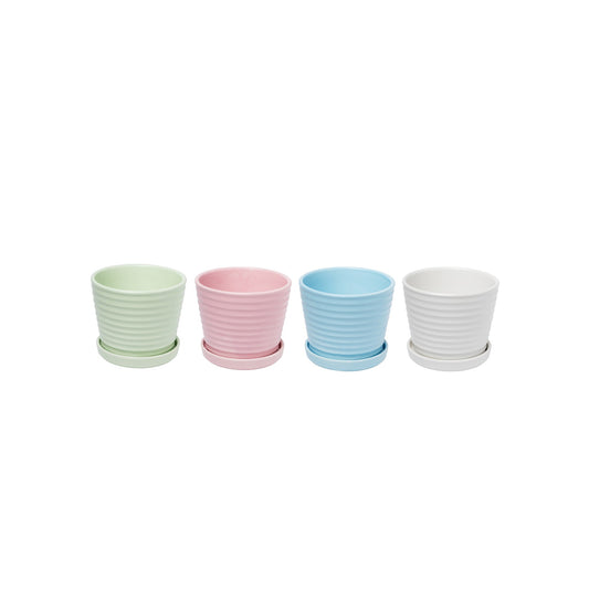 Lots de 4 caches pots 14x12cm