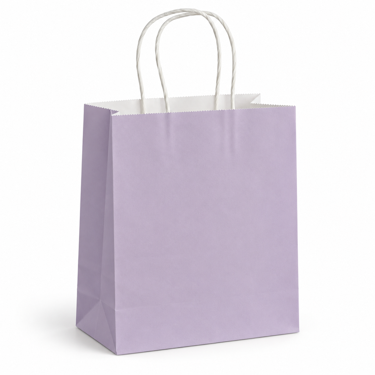 Sacs kraft poignées torsadées parme L.22x l.11x H.27cm