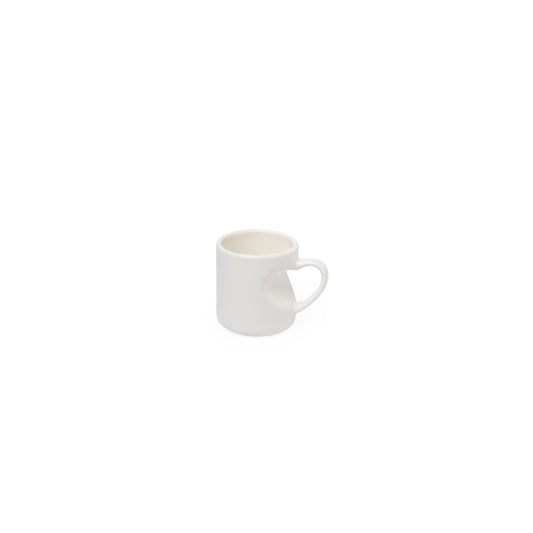 Mug blanc poignee coeur enfonce AAA - 11oz