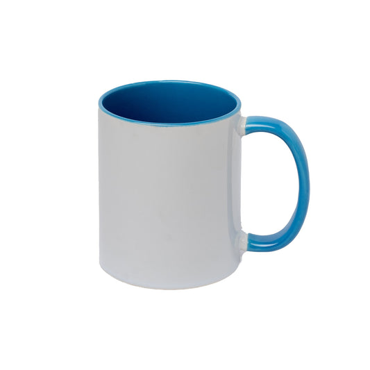 Mug intérieur et  poignée bleu AAA - 11oz