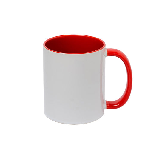 Mug intérieur et  poignée rouge AAA - 11oz