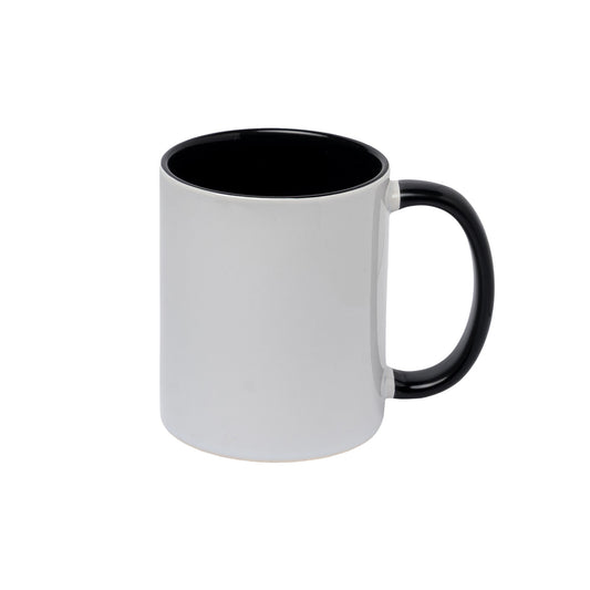Mug intérieur et  poignée noir AAA - 11oz