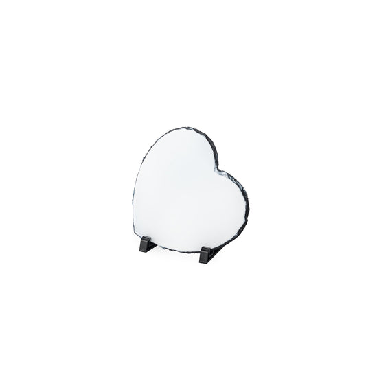 Coeur ardoise 20x20cm + pied
