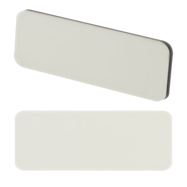 Badge à sublimer en MDF + aimant 7,5x2,5cm