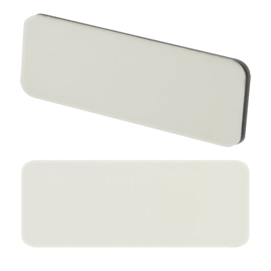 Badge à sublimer en MDF + aimant 7,5x2,5cm