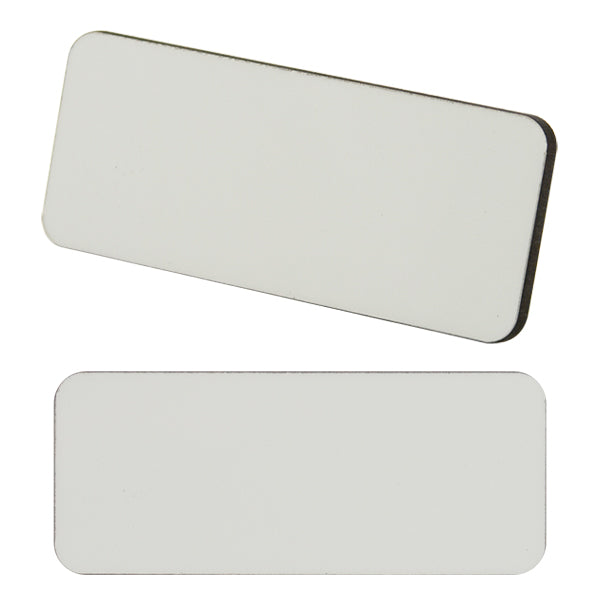Badge à sublimer en MDF + aimant 7,5x3cm