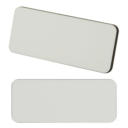Badge à sublimer en MDF + aimant 7,5x3cm