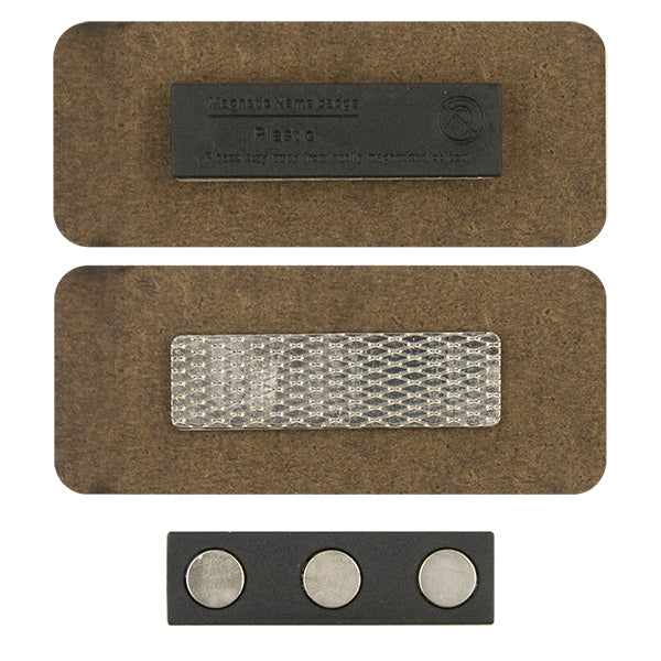 Badge à sublimer en MDF + aimant 7,5x3cm