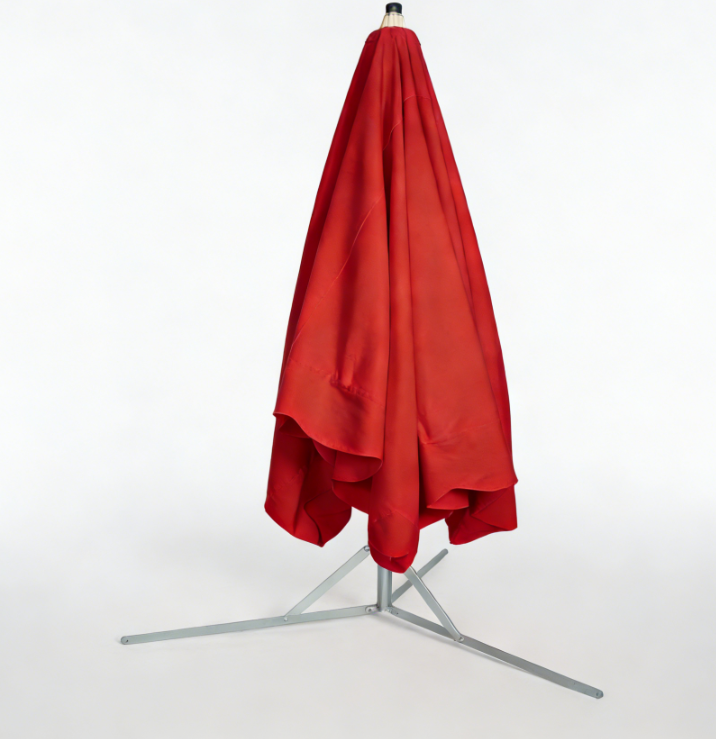 Parasol professionnel de marché  3 x 3m - couleur ROUGE