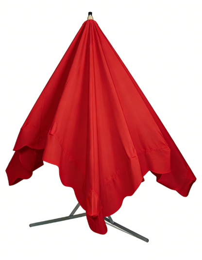 Parasol professionnel de marché  3 x 4m - couleur ROUGE