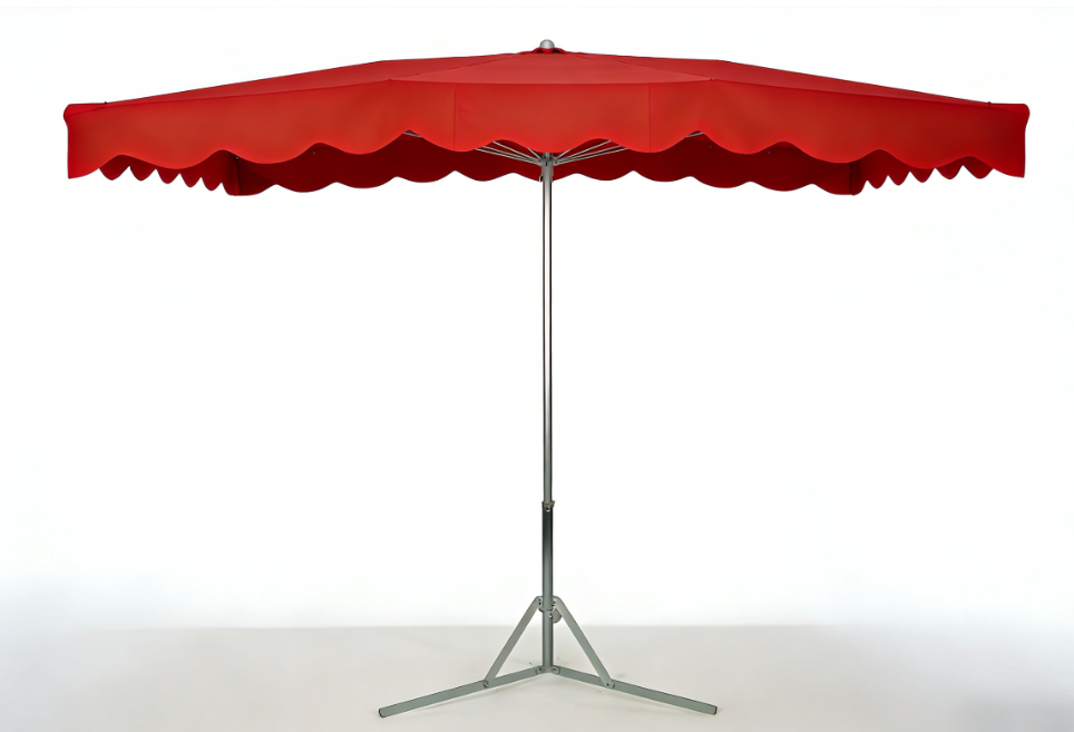 Parasol professionnel de marché  3 x 4m - couleur ROUGE