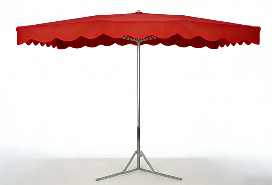 Parasol professionnel de marché  3 x 4m - couleur ROUGE